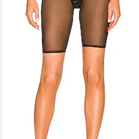 Monica Hansen NWT Beachwear Mesh Coverup Bottom with Crystals Black Size Small‎ - Picture 1 of 5